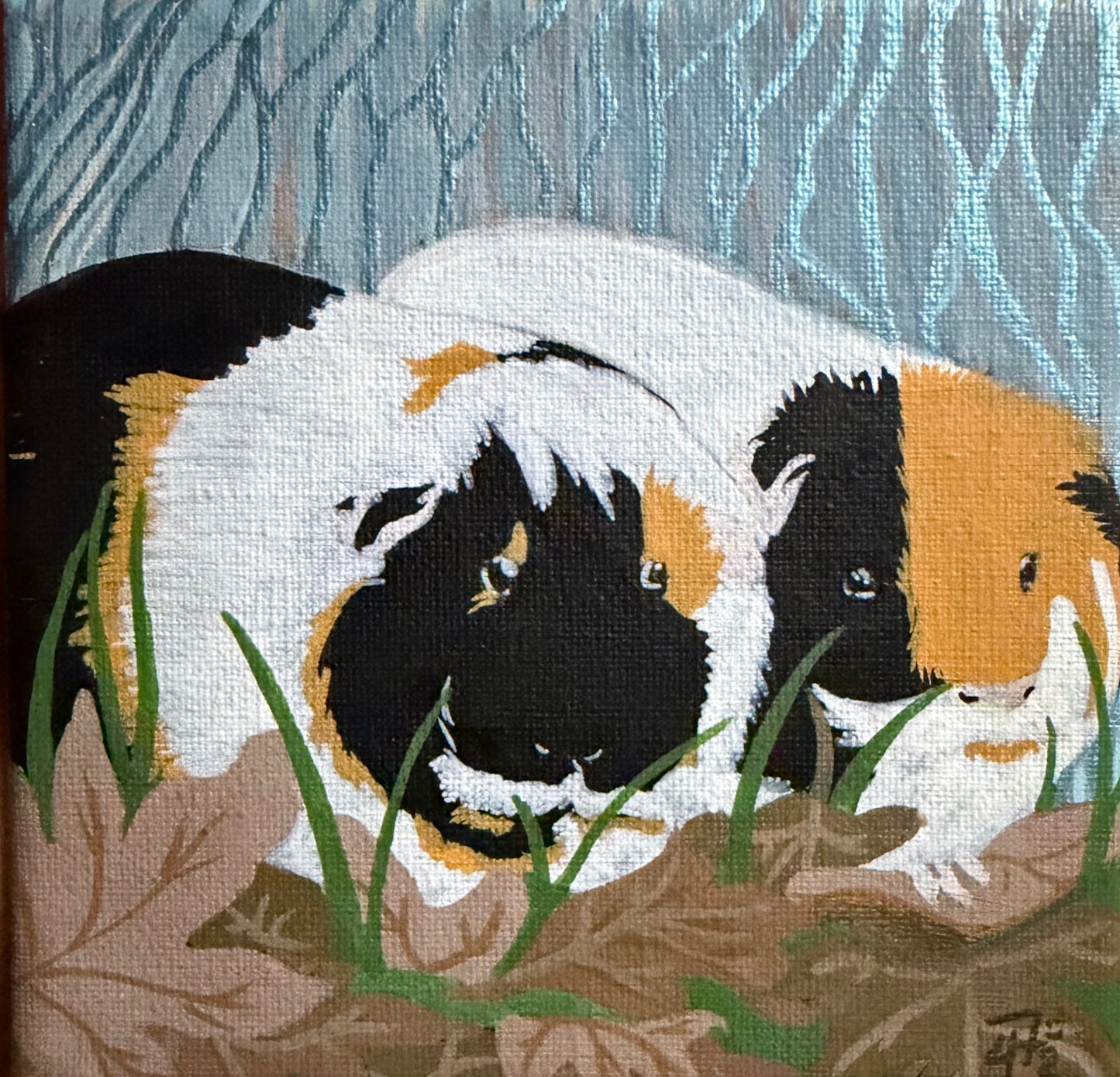 Custom Pet Portrait (Square Canvas)